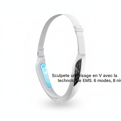 Electric V Face Lifting Beauty Device 6 Modes 8 Levels EMS Micro-current Firming Facial Massager Double Chin Removal Skin Care